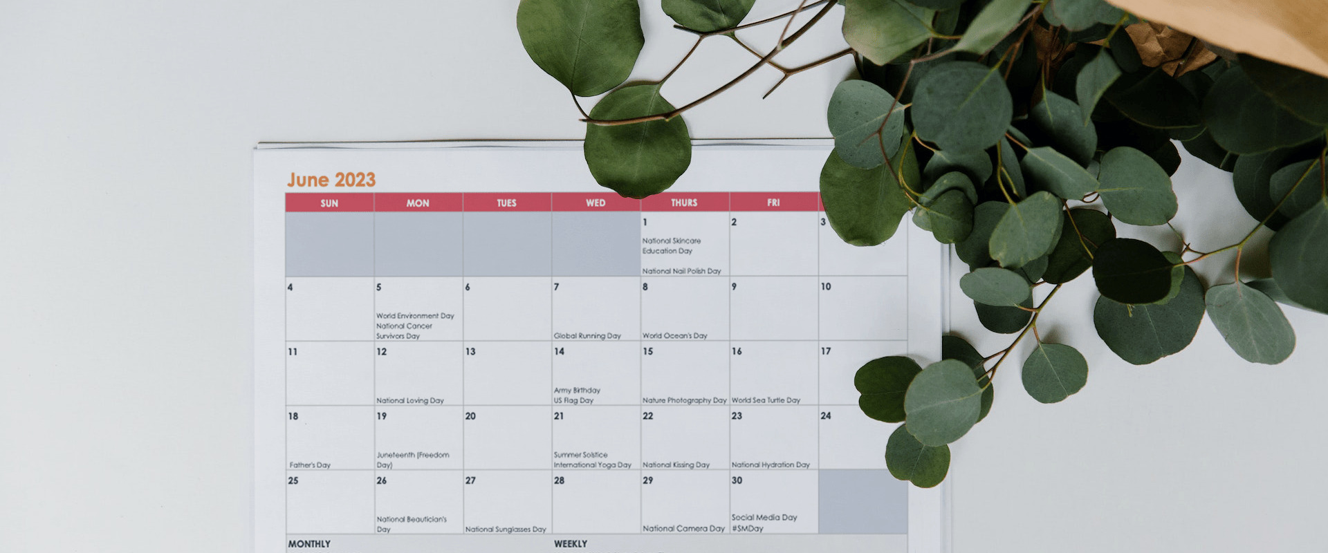Plan your June social media content for your direct sales business with this June social media holidays calendar.