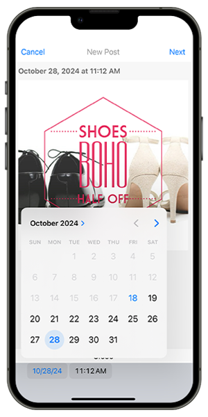 Effortlessly schedule and share your social media posts with Photofy’s simple sharing tools.
