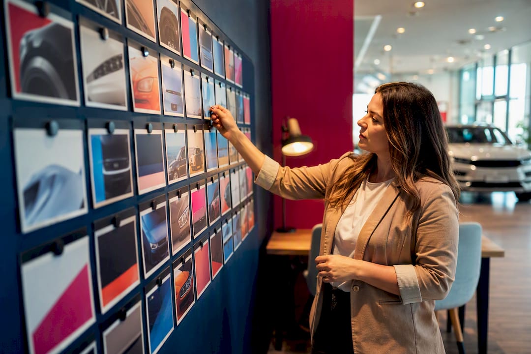 Dealer social media templates arranged for publishing