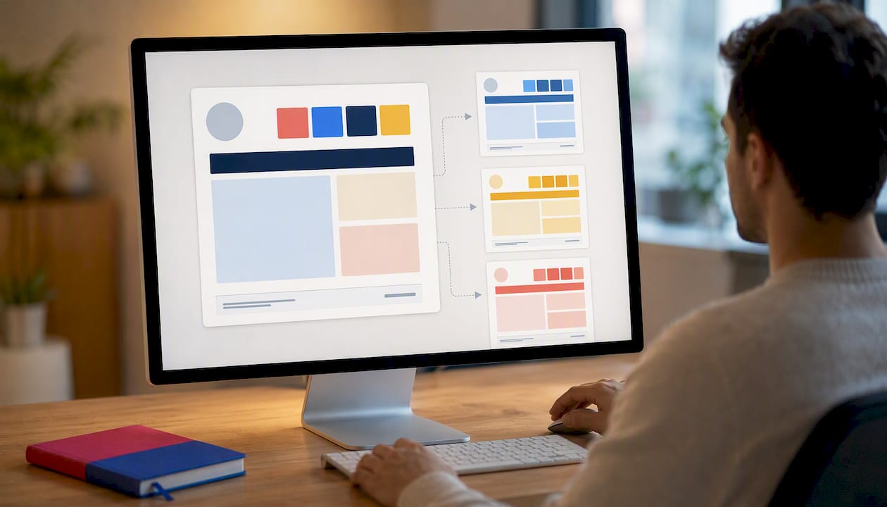 Governed template with flexible local fields