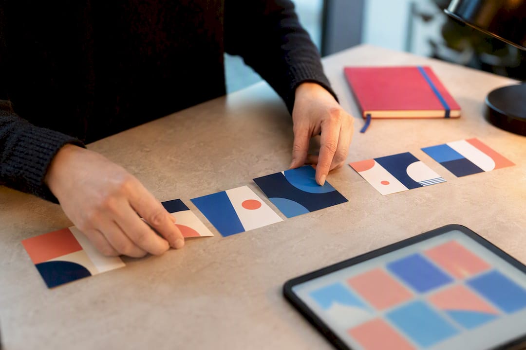 Creator sequencing colorful carousel slides