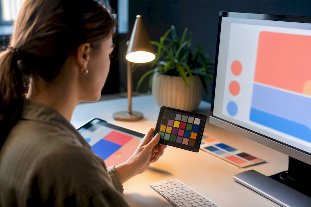 Creator reviewing social post accessibility