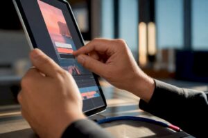 Creator adjusting captions on social video