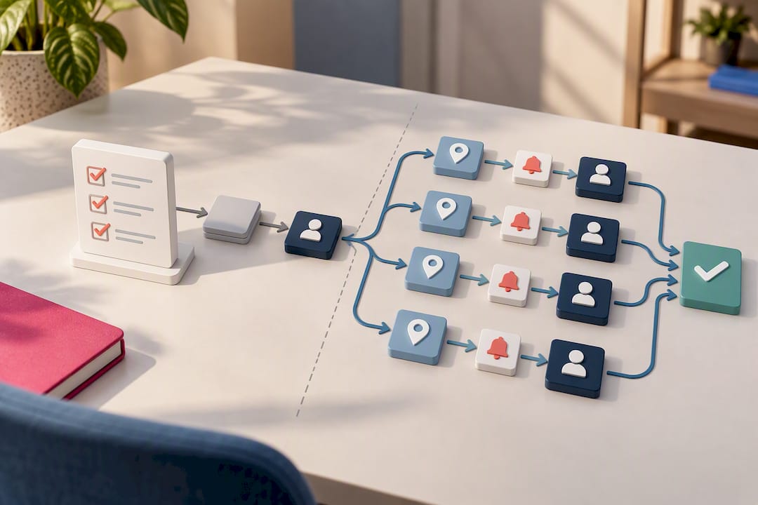 Illustration of scalable approval workflow