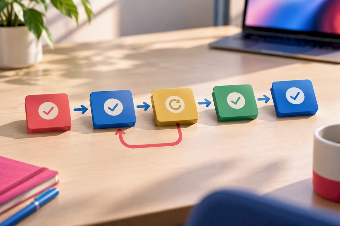 Conditional approval route returning to one stage